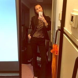 Dries van Noten leopard print dress top gold brown